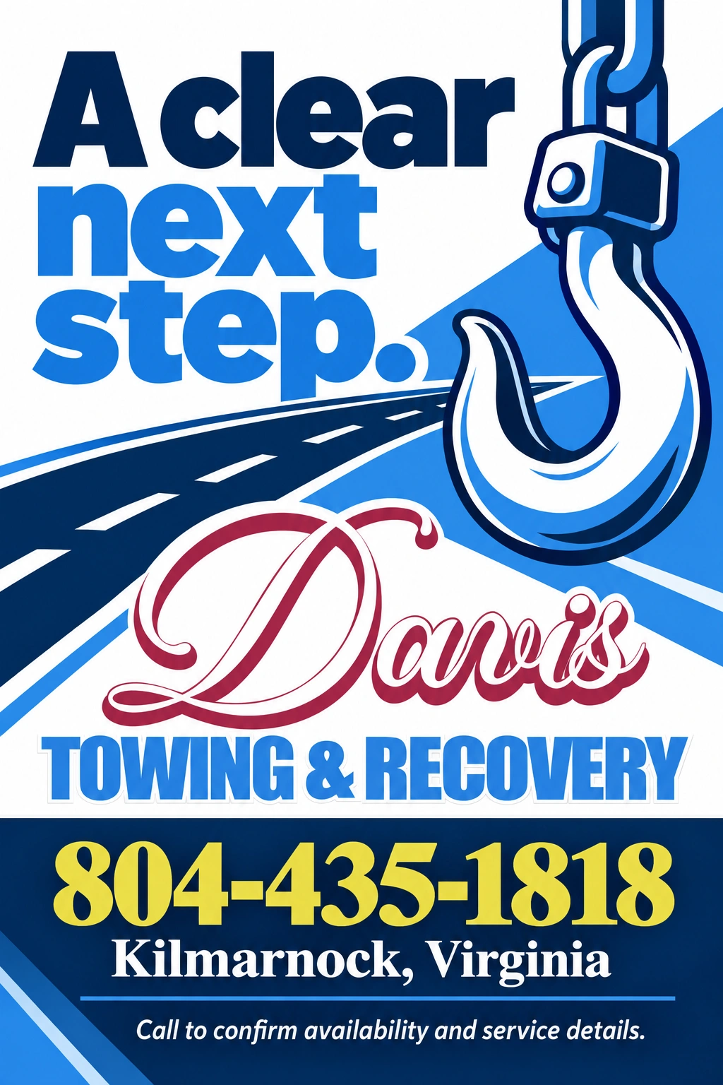 Davis Towing & Recovery — illustrative campaign advertisement 2