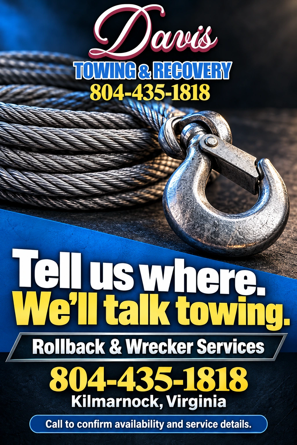 Davis Towing & Recovery — illustrative campaign advertisement 4