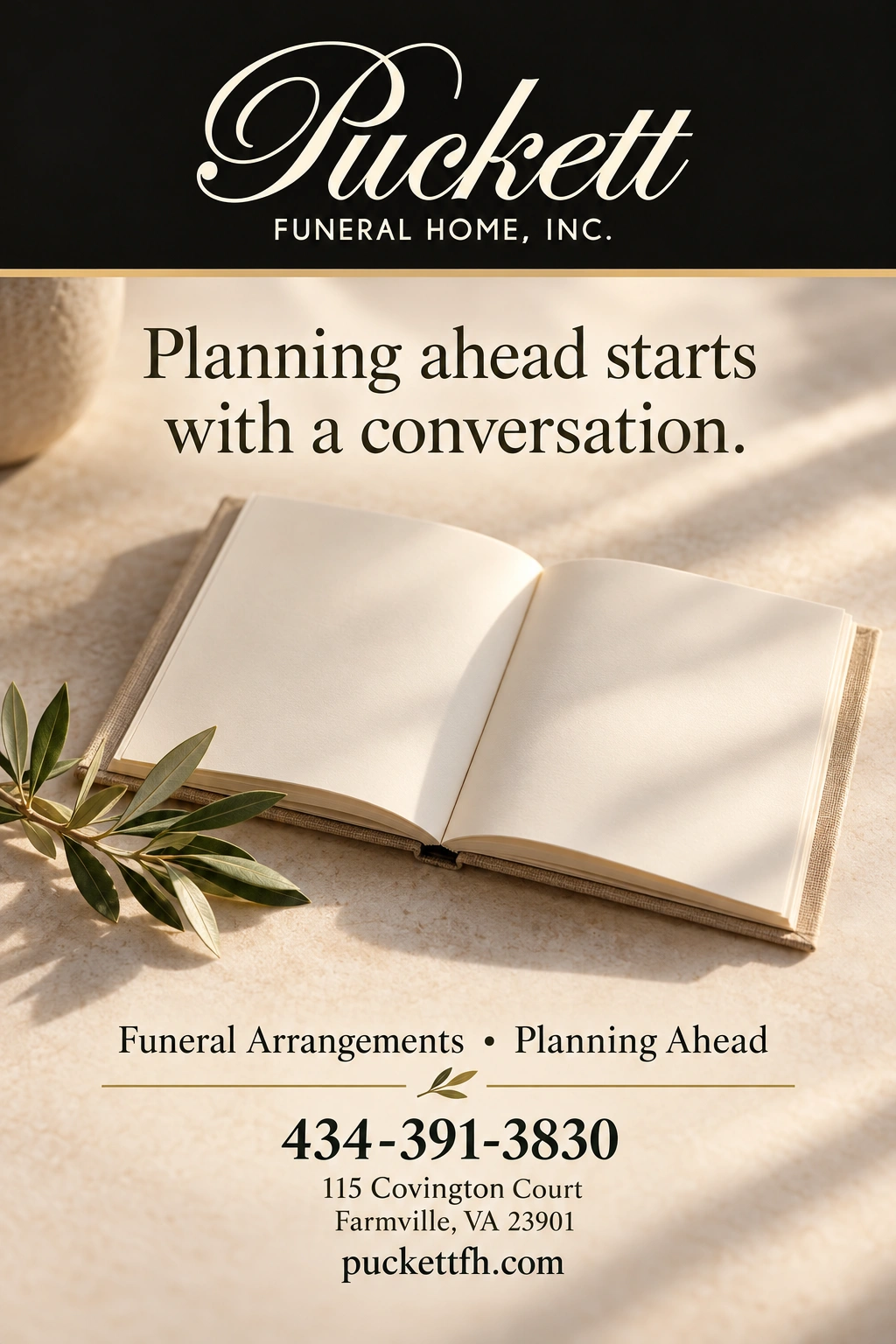 Puckett Funeral Home — illustrative campaign advertisement 4