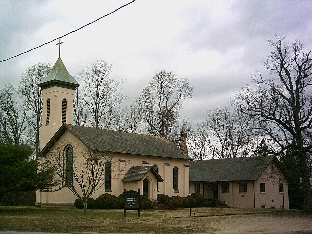 Martin’s Brandon Church and steeple in Burrowsville