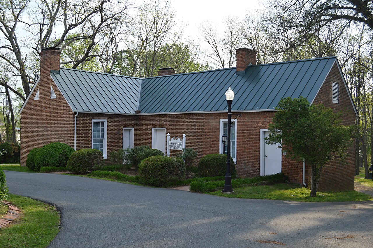 Historic brick Pittsylvania County Clerk’s Office